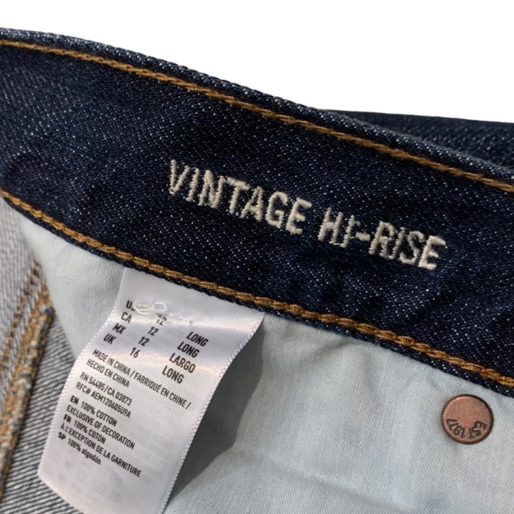 American Eagle Vintage High Rise Denim Jeans 12 - Picture 6 of 10